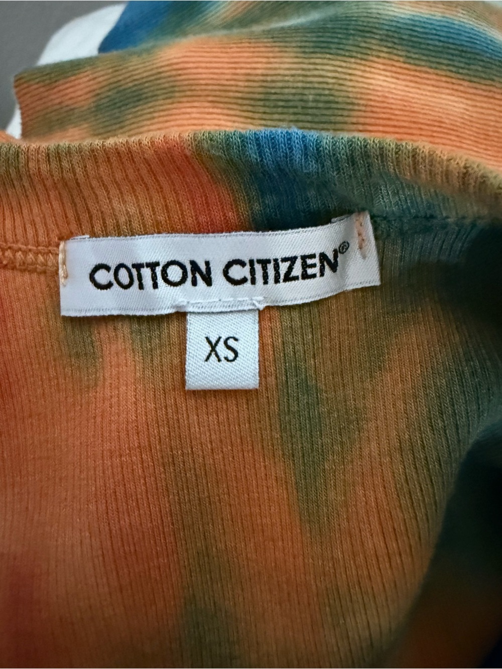 🌈 Cotton Citizen Verona Midi Tank Dress XS | Rainbow Tie Dye | Rare Colorway - Picture 8 of 11